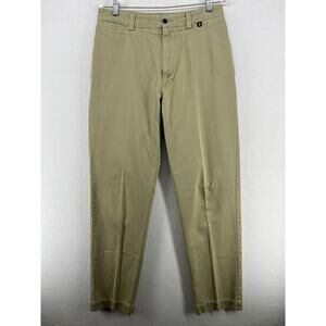 VICTORINOX Pants Mens 32 Swiss Army Khaki Chino Twill Cotton Khaki